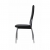 Krzesła stołowe, 4 szt., czarne, sztuczna skóra