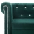 Sofa Chesterfield, 2-os., obita aksamitem, 146x75x72cm, zielona