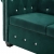 Sofa Chesterfield, 2-os., obita aksamitem, 146x75x72cm, zielona