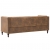 Sofa 3-osobowa Chesterfield, materiał zamszopodobny, brąz