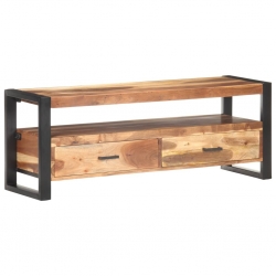 Szafka pod TV, 120x35x45 cm, drewno stylizowane na sheesham