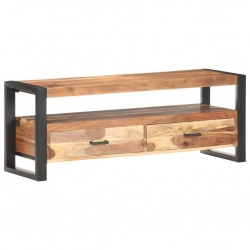Szafka pod TV, 120x35x45 cm, drewno stylizowane na sheesham