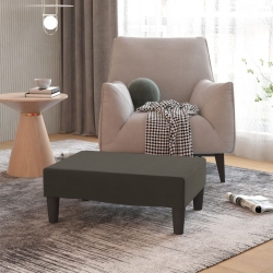 Podnóżek, ciemnoszary, 78x56x32 cm, tapicerowany aksamitem