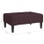 Podnóżek, fioletowy, 78x56x32 cm, tapicerowany tkaniną
