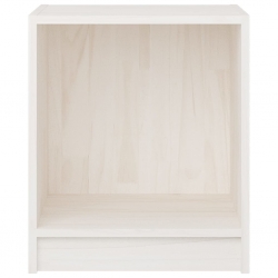 Szafki nocne, 2 szt., białe, 35,5x33,5x41,5 cm, drewno sosnowe