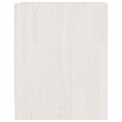 Szafki nocne, 2 szt., białe, 35,5x33,5x41,5 cm, drewno sosnowe
