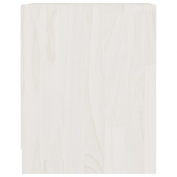 Szafki nocne, 2 szt., białe, 35,5x33,5x41,5 cm, drewno sosnowe
