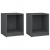 Szafki nocne, 2 szt., szare, 35,5x33,5x41,5 cm, drewno sosnowe