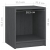 Szafki nocne, 2 szt., szare, 35,5x33,5x41,5 cm, drewno sosnowe