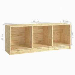 Szafka pod telewizor, 104x33x41 cm, lite drewno sosnowe