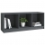 Szafka pod telewizor, szara, 104x33x41 cm, lite drewno sosnowe