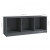 Szafka pod telewizor, szara, 104x33x41 cm, lite drewno sosnowe