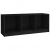 Szafka pod telewizor, czarna, 104x33x41 cm, lite drewno sosnowe