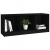 Szafka pod telewizor, czarna, 104x33x41 cm, lite drewno sosnowe