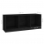 Szafka pod telewizor, czarna, 104x33x41 cm, lite drewno sosnowe