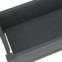 Skrzynie ogrodowe na kwiaty, 2 szt., szare, 110x31x70 cm, sosna