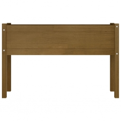 Skrzynie ogrodowe na kwiaty, 2 szt., miodowy brąz, 110x31x70 cm