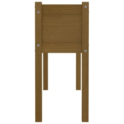 Skrzynie ogrodowe na kwiaty, 2 szt., miodowy brąz, 110x31x70 cm