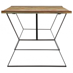 Stół do jadalni, 180x90x76 cm, z litego drewna z odzysku