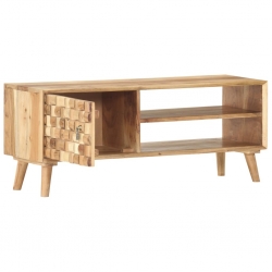 Szafka pod TV, 100 x 35 x 40 cm, lite drewno akacjowe