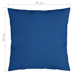 Poduszki ozdobne, 4 szt., kobaltowe, 50x50 cm, tkanina