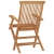 Składane krzesła ogrodowe, 3 szt., lite drewno tekowe