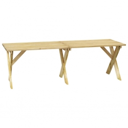 Stół ogrodowy, 220x73x70 cm, impregnowane drewno sosnowe