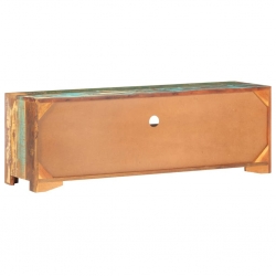 Szafka pod telewizor, 119x30x41 cm, lite drewno z odzysku