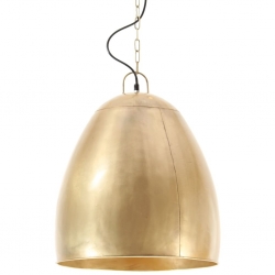 Industrialna lampa wisząca, 25 W, mosiężna, okrągła, 42 cm, E27