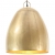 Industrialna lampa wisząca, 25 W, mosiężna, okrągła, 42 cm, E27