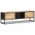 Szafka TV z drzwiczkami, 130x30x40 cm, surowe drewno mango