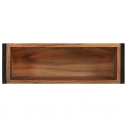 Donica, 60x20x68 cm, lite drewno akacjowe