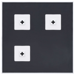 Lustro, białe, 40x40 cm