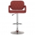Stołki barowe, 2 szt., winna czerwień, sztuczna skóra