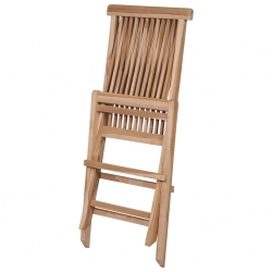 5-cz. zestaw składanych mebli ogrodowych, lite drewno tekowe