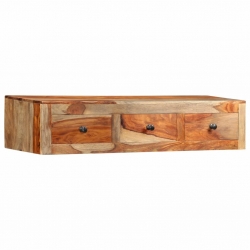 Ścienny stolik konsolowy, 100x25x20 cm, lite drewno sheesham