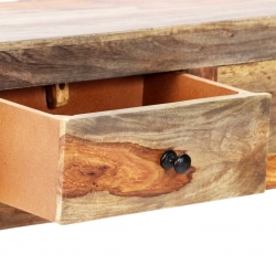 Ścienny stolik konsolowy, 100x25x20 cm, lite drewno sheesham