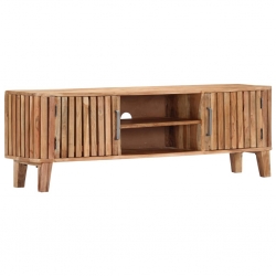 Szafka pod TV, 130 x 30 x 45 cm, lite drewno akacjowe
