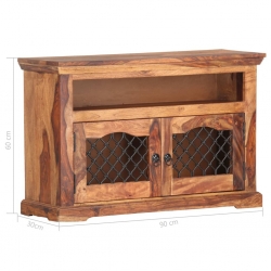 Szafka pod TV, 90x30x60 cm, lite drewno sheesham