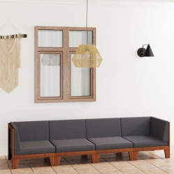 4-cz. zestaw wypoczynkowy do ogrodu, z poduszkami, akacjowy