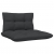 3-osobowa sofa ogrodowa z antracytowymi poduszkami, sosnowa