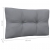 3-osobowa sofa ogrodowa z szarymi poduszkami, drewno sosnowe
