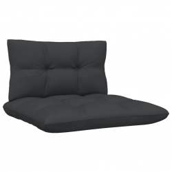 4-osobowa sofa ogrodowa z antracytowymi poduszkami, sosnowa