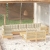 10-cz. zestaw wypoczynkowy do ogrodu, kremowe poduszki, sosnowy