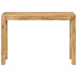 Stolik konsola, 110 x 35 x 76 cm, surowe drewno mango