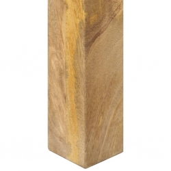 Stolik konsola, 110 x 35 x 76 cm, surowe drewno mango
