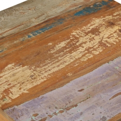 Stolik kawowy, 60 x 60 x 35 cm, lite drewno z odzysku