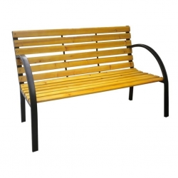 HI Ławka parkowa, brązowa, 122x60x81 cm
