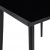 Stół ogrodowy, czarny, 80x80x74 cm, stal i szkło