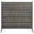 Parawan pokojowy, rattan PE, antracytowy, 175 x 180 cm